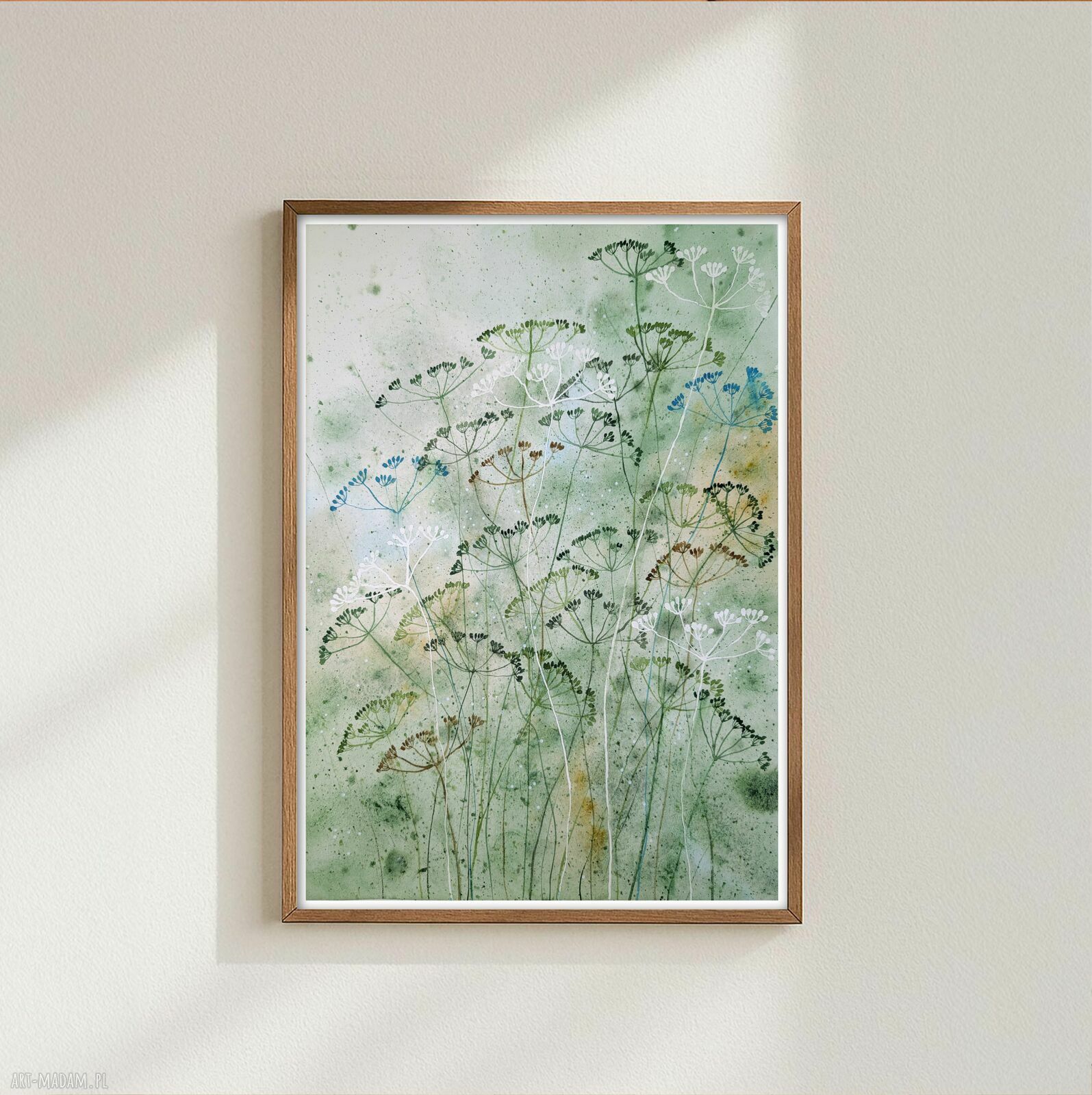 Oryginalna akwarela 30x40 cm - łąka