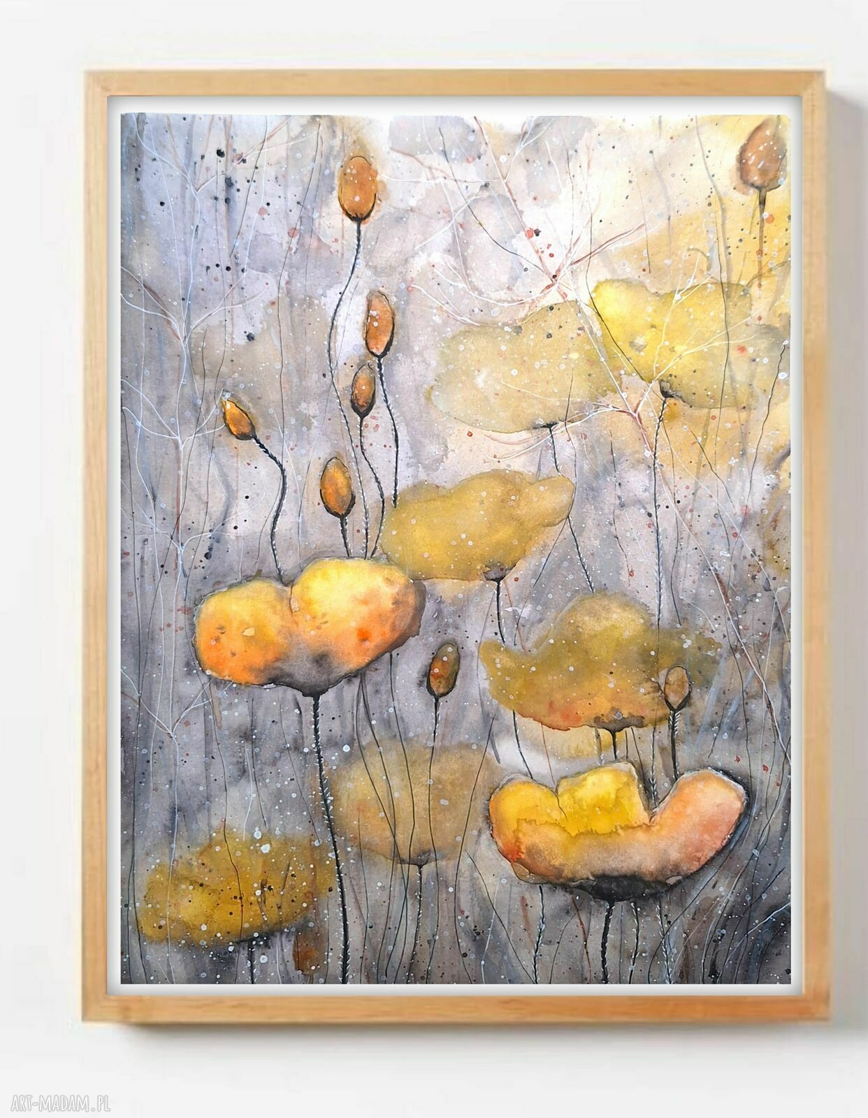 Oryginalna akwarela 30x40 cm - Łąka