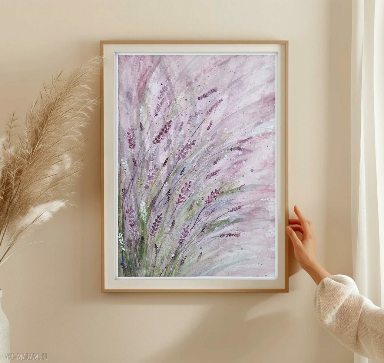 Oryginalna akwarela 30x40cm - Lawenda