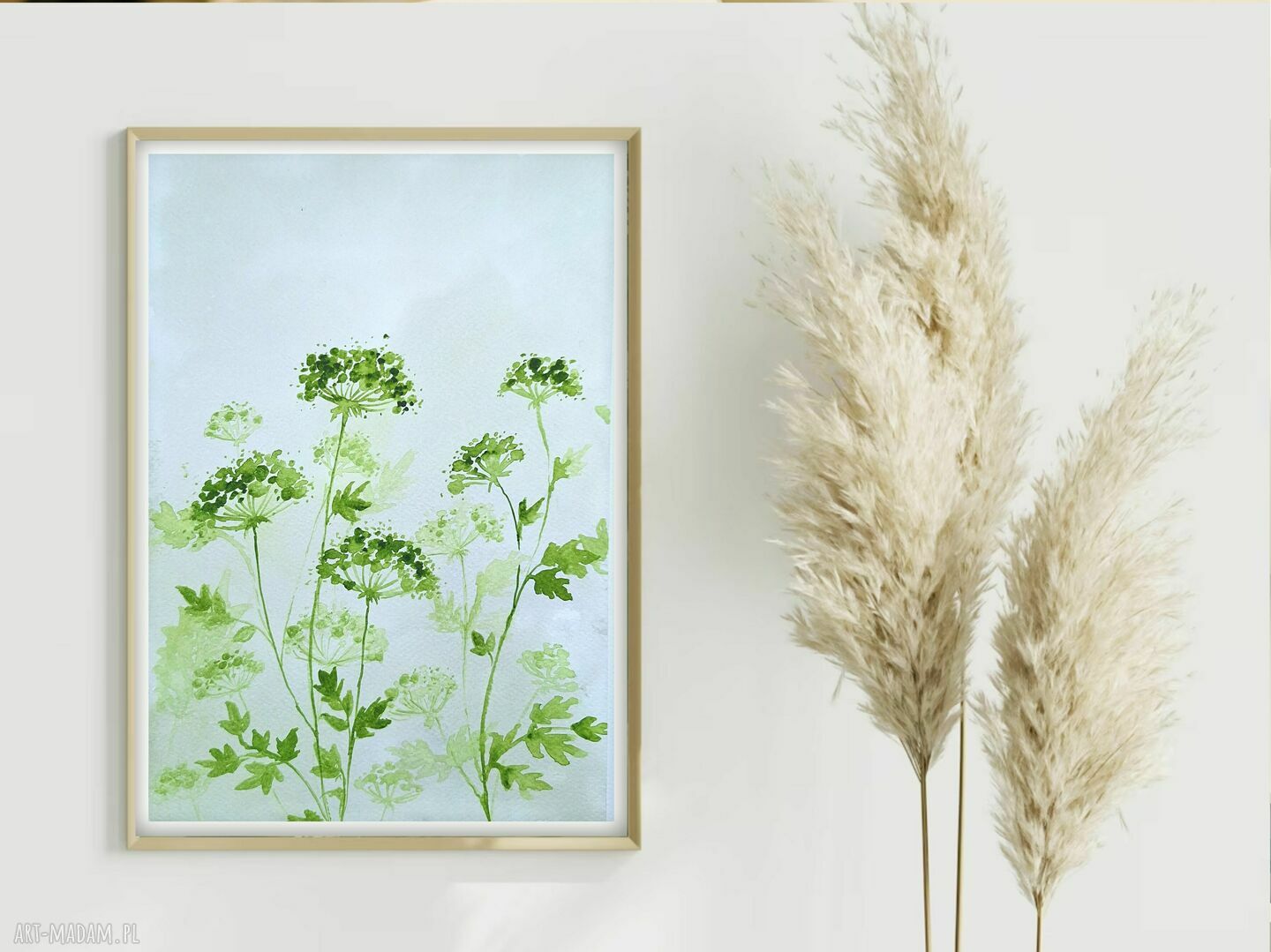Oryginalna akwarela A4 „Łąka”