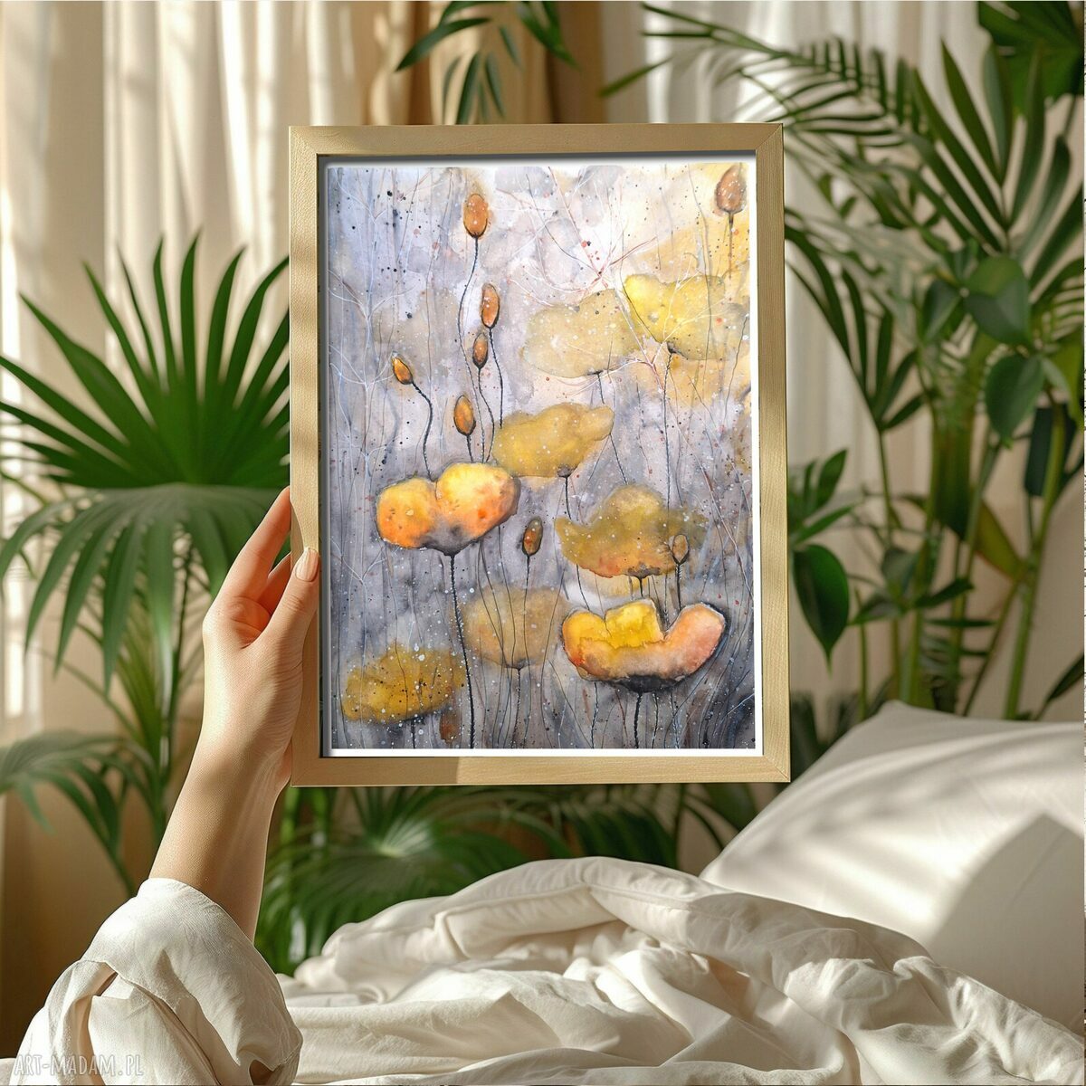 Oryginalna akwarela 30x40 cm - Łąka