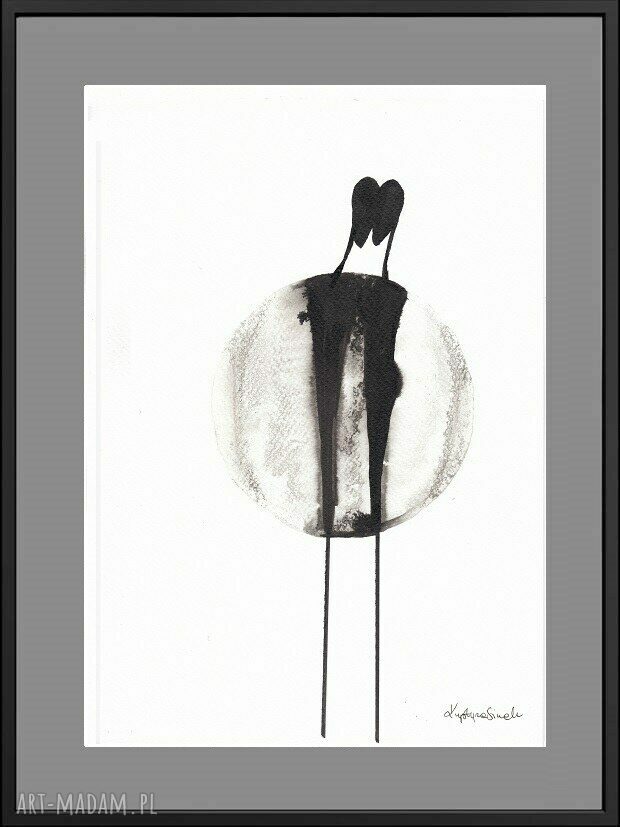 Oryginalny rysunek tuszem A4 21x30 z cyklu 'About real relationship' nr 47