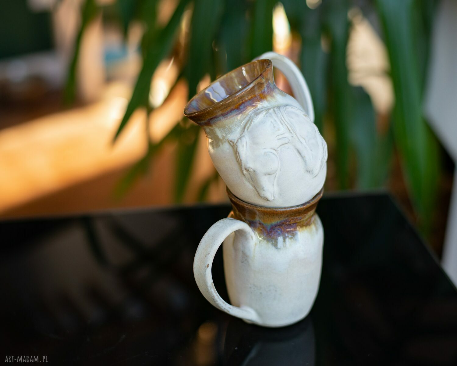 Oryginalny duży kubek Smedabeż 380 ml handmade