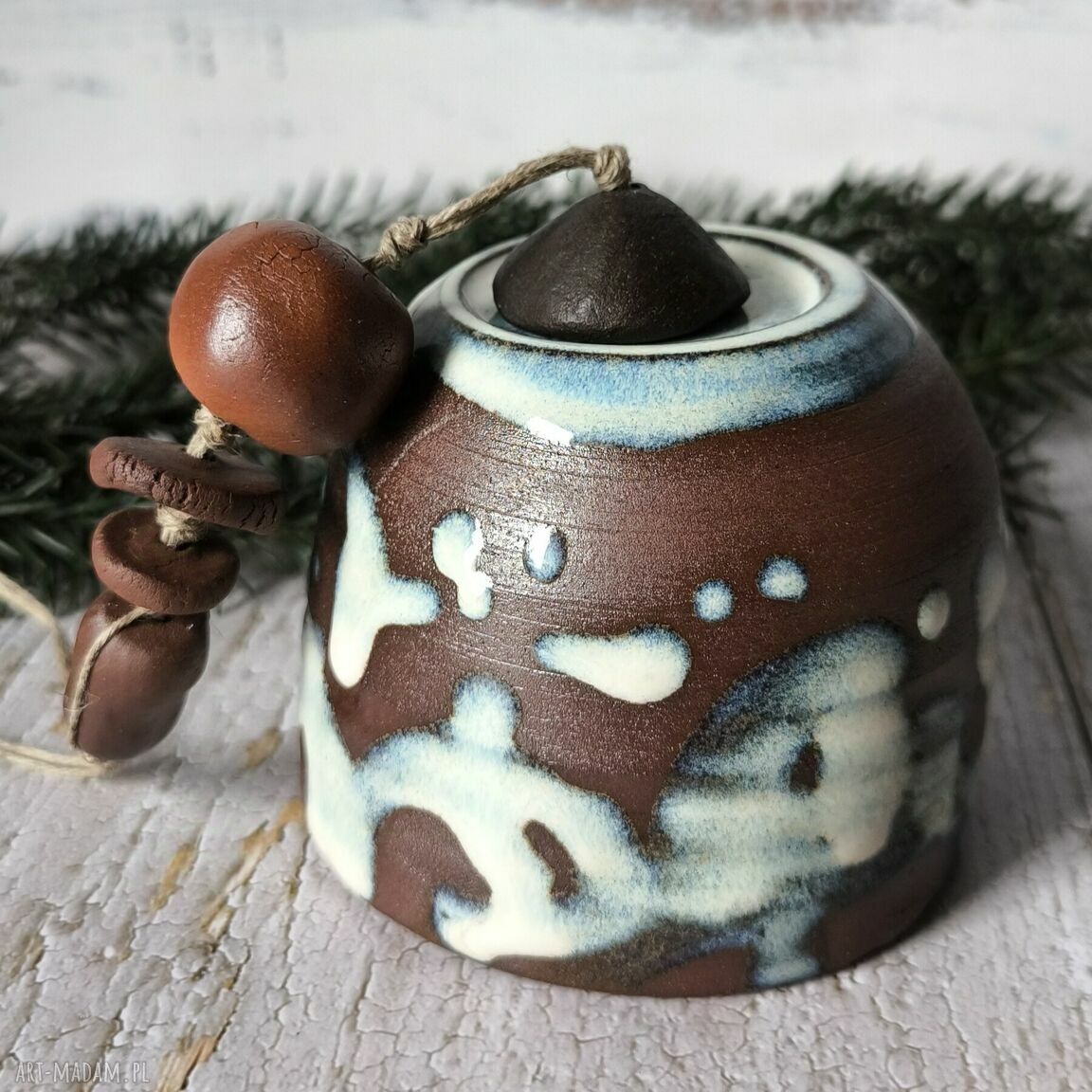 Oryginalny dzwonek ceramiczny