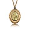 handmade wisiorki sekretnik owalny tree of life klimt