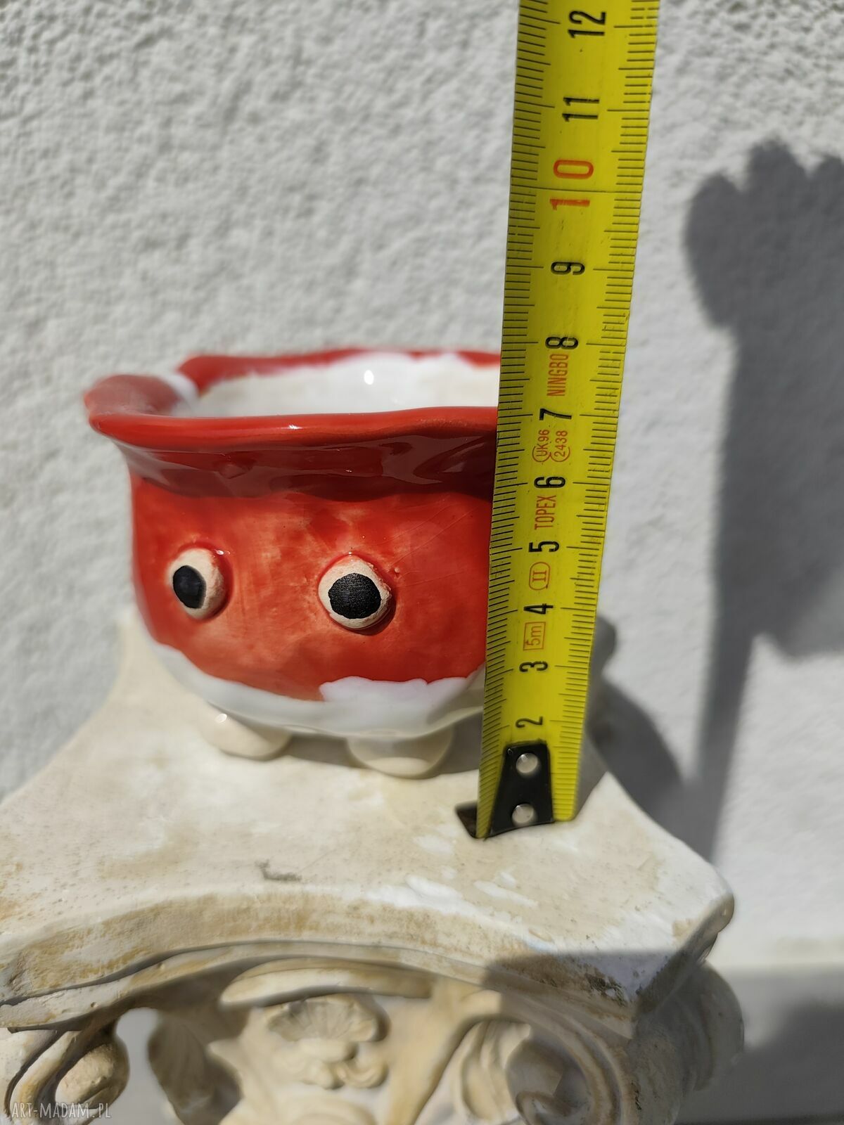 Osłonka ceramiczna na zioła - rzodkiewka