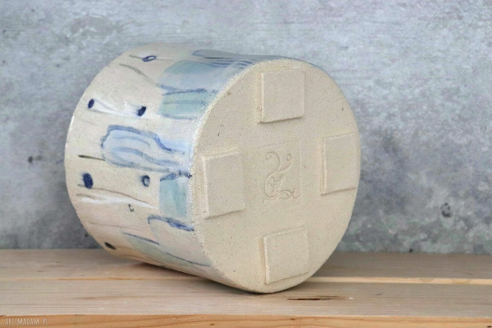 Osłonka na doniczkę ceramiczna handmade Otuliny