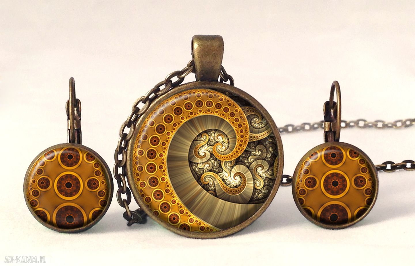Ośmiornica - bransoletka steampunk z mackami i spiralą