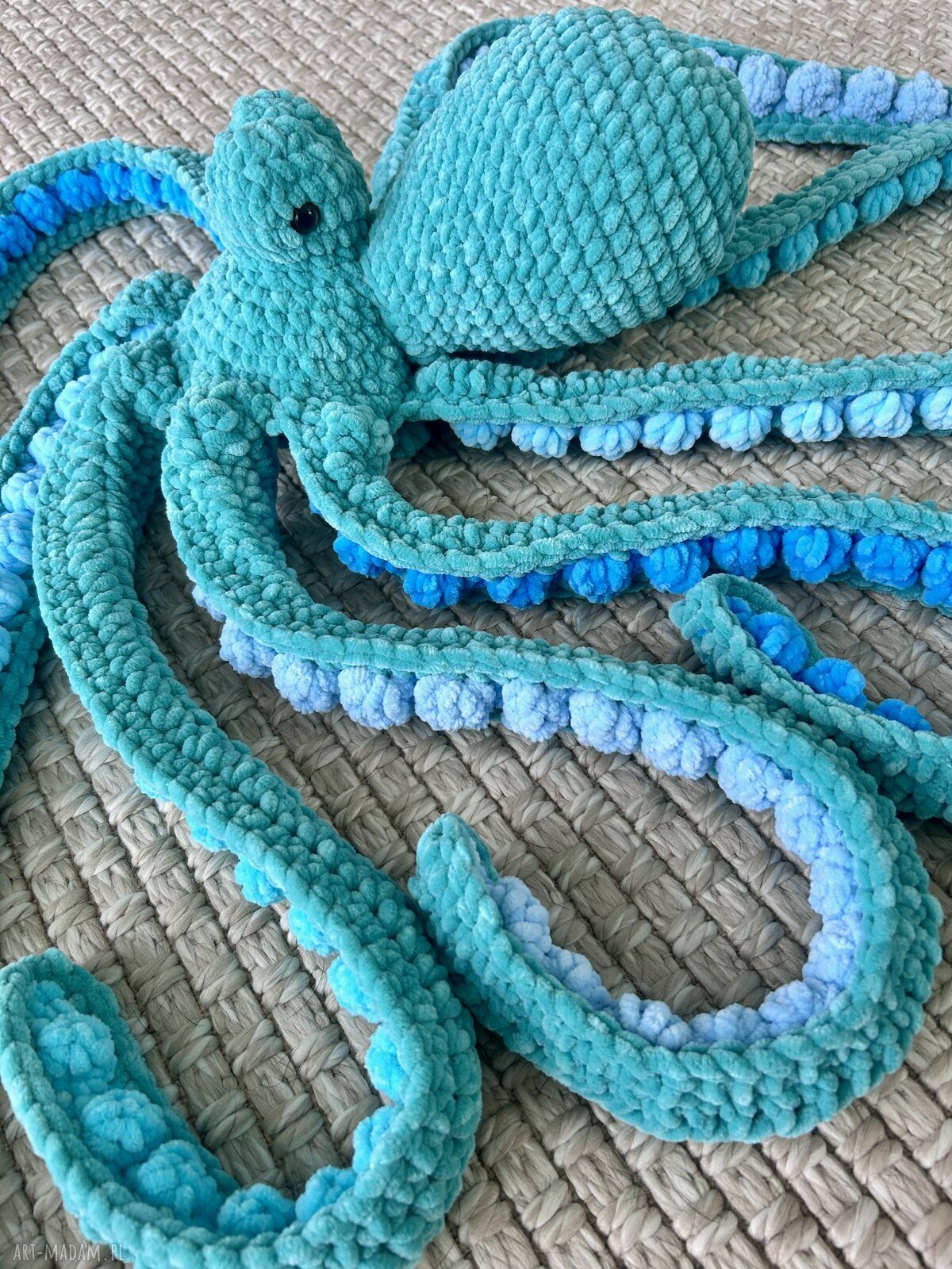 Ośmiornica szydełkowa - przytulanka handmade ok. 80 cm