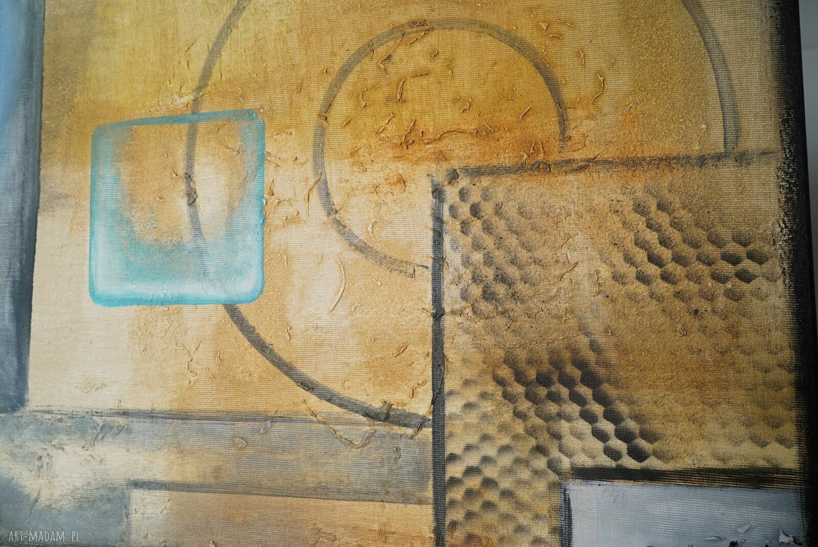 Ostatni ogród - abstrakcyjny obraz akrylowy 100x80 cm