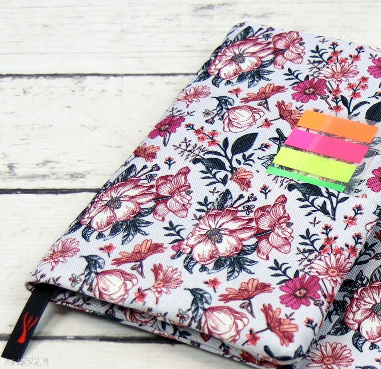 Etui Otulacz na książkę Vintage Garden Szary Large