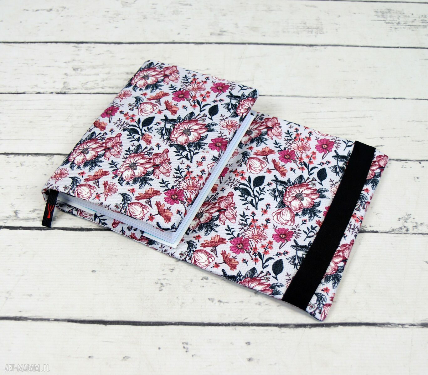 Etui Otulacz na książkę Vintage Garden Szary Large