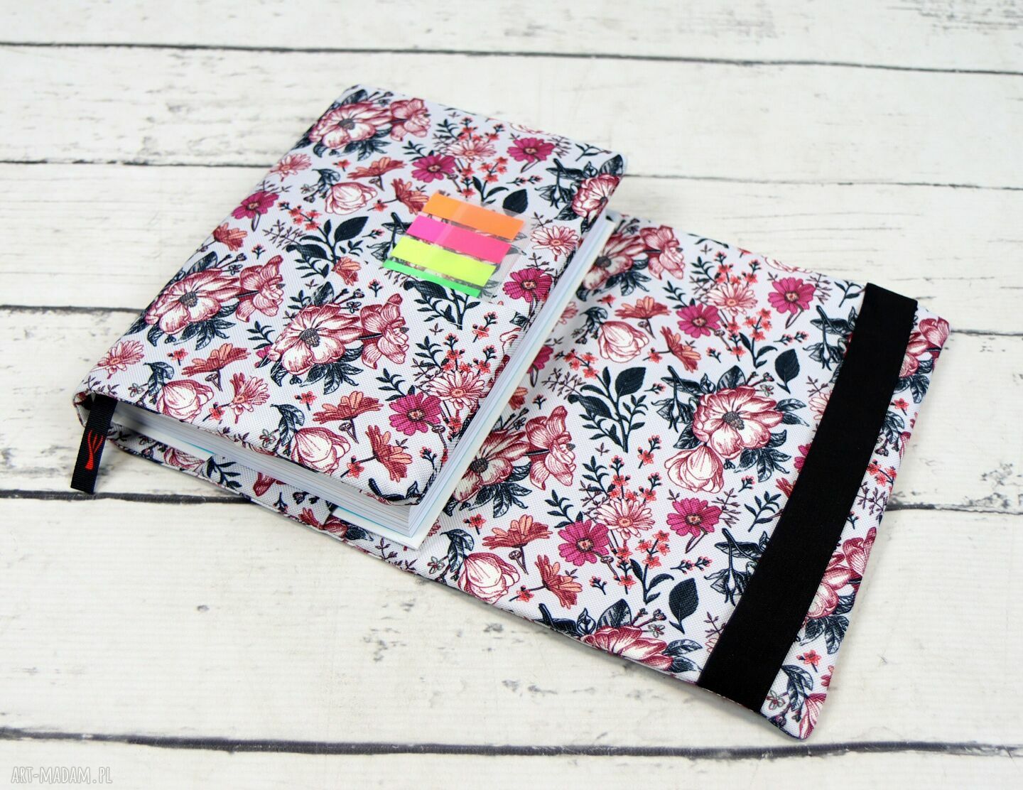 Etui Otulacz na książkę Vintage Garden Szary Large