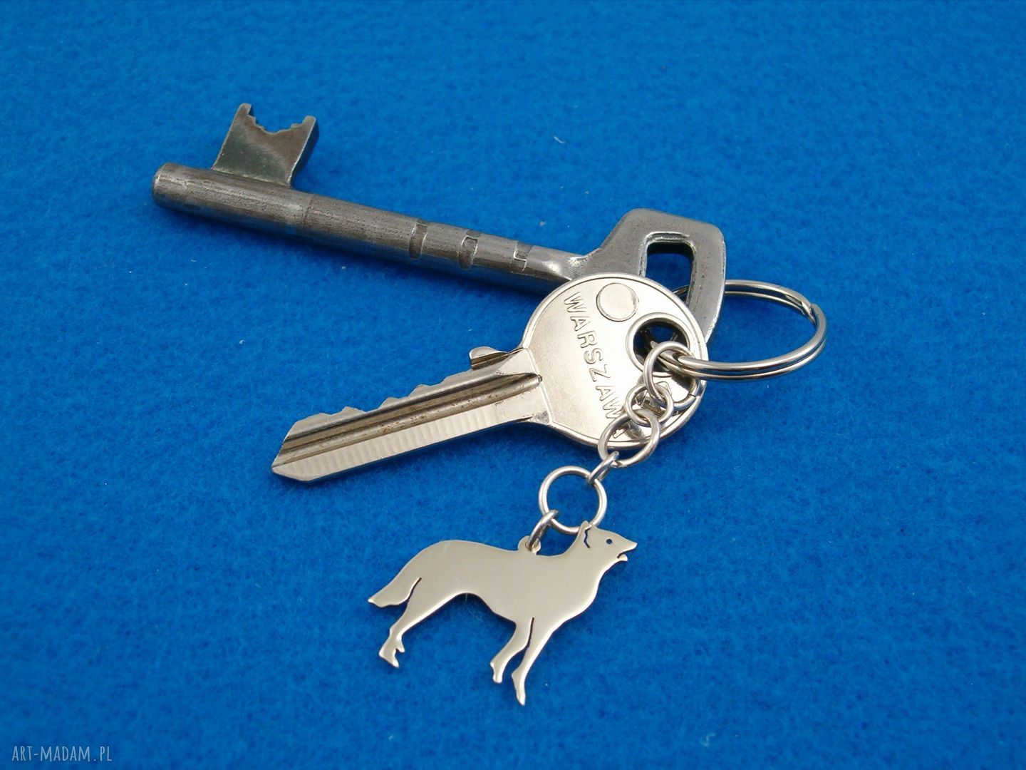Owczarek Belgijski Malinois - brelok ze srebra próby 925 (nr 74)