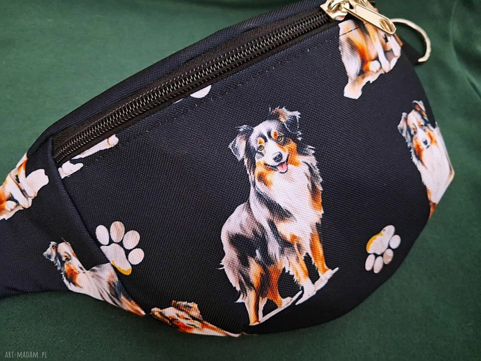 Nerka owczarek australijski XXL - pojemna, handmade z podszewką