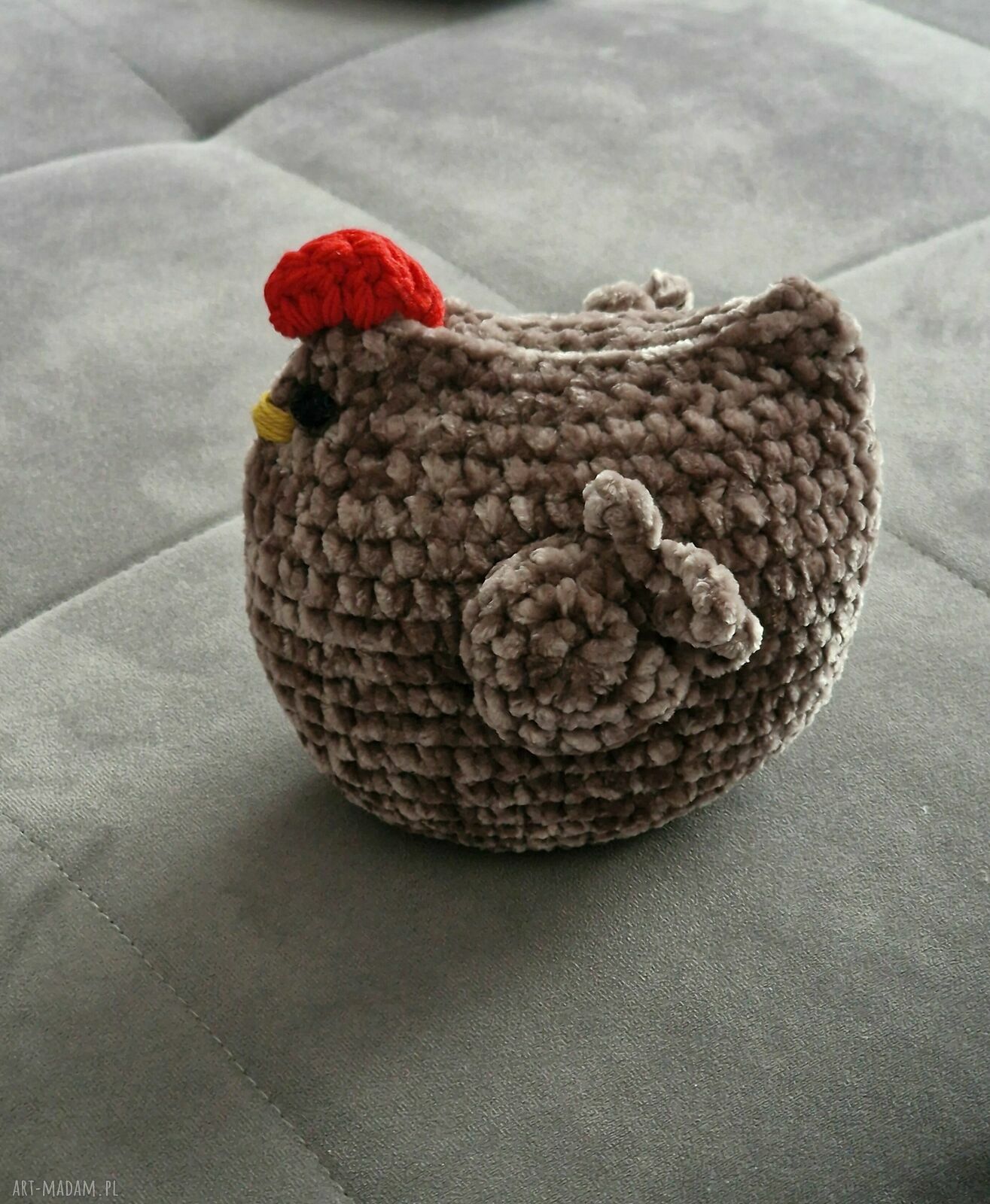 Ozdobna kurka wielkanocna - wiosenna dekoracja handmade