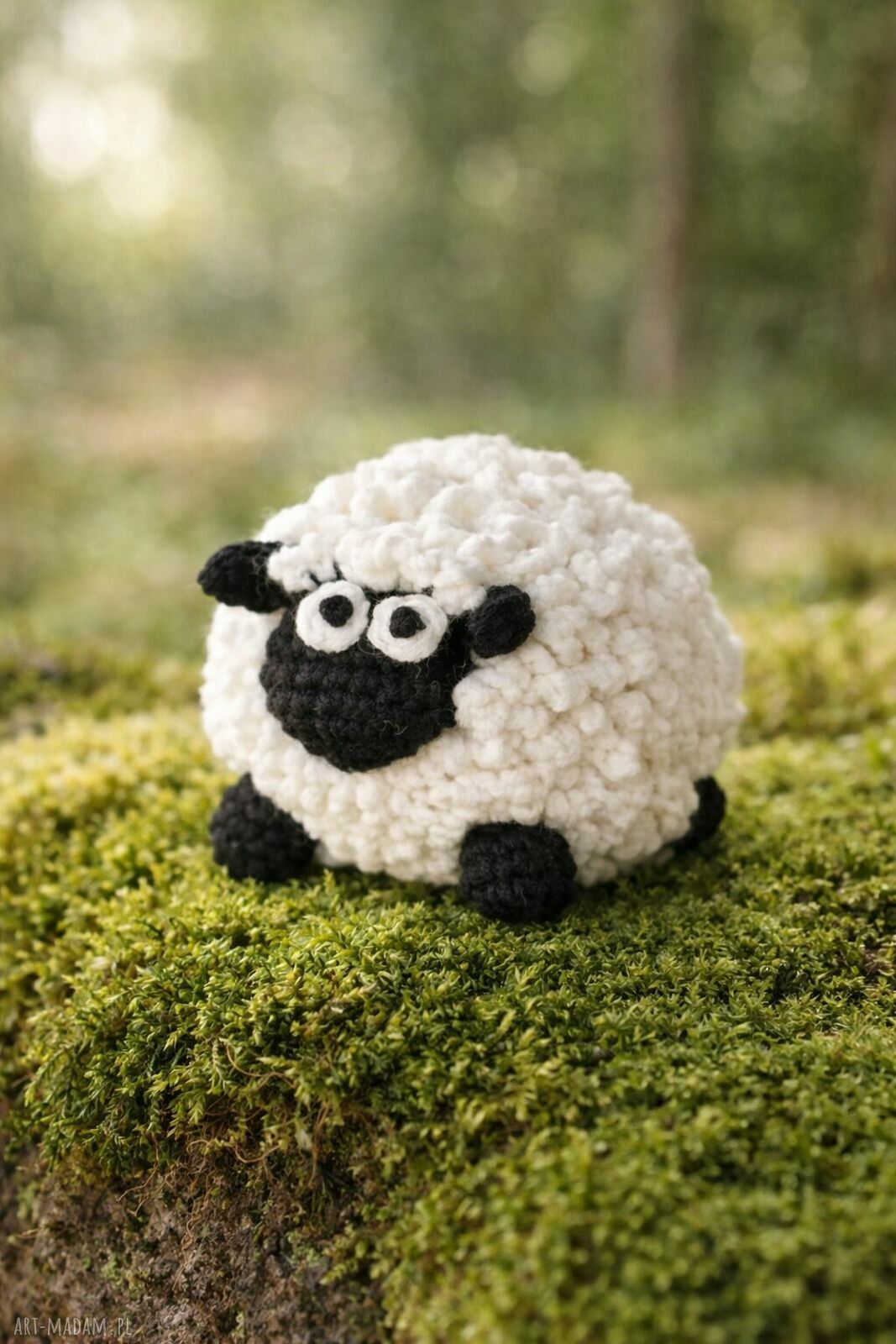 Ozdobna owieczka - wiosenna dekoracja wielkanocna handmade