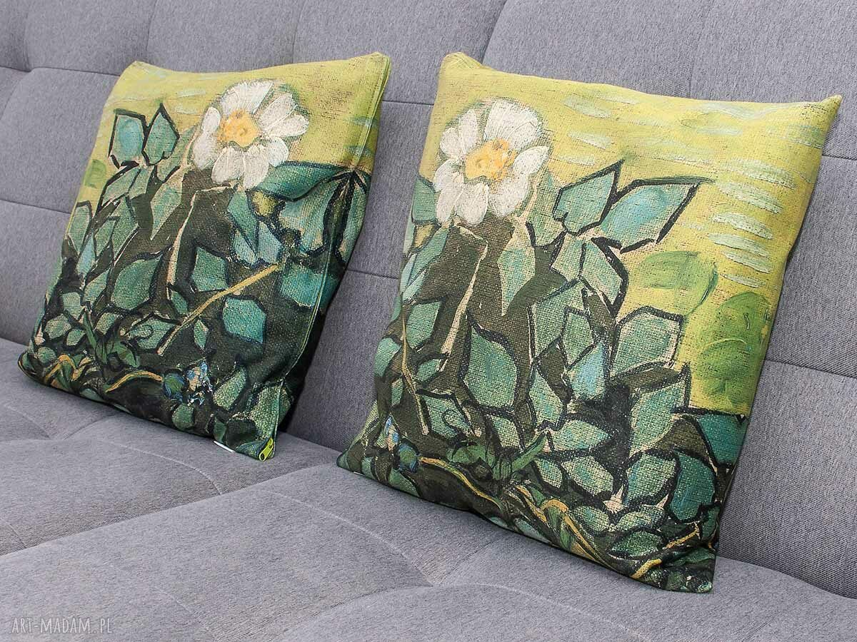Ozdobna poszewka na poduszkę, Dzikie róże, van Gogh