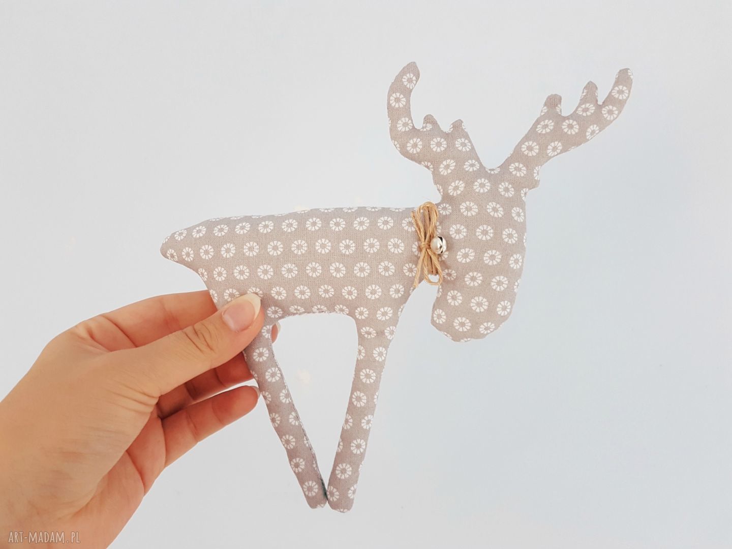pod choinkę: ozdobne łosie dwa hand made