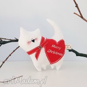 zapętlona nitka ozdobny kotek tilda merry christmas