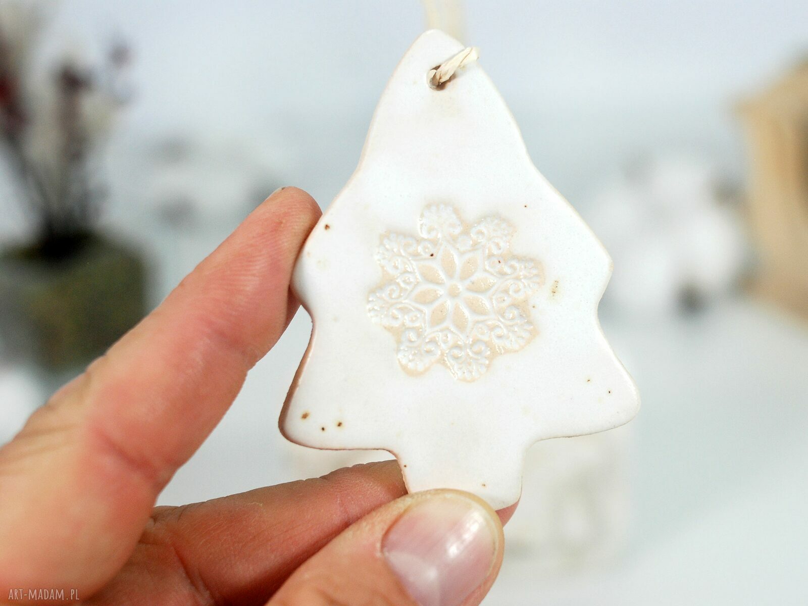 Ceramiczne ozdoby choinkowe - retro