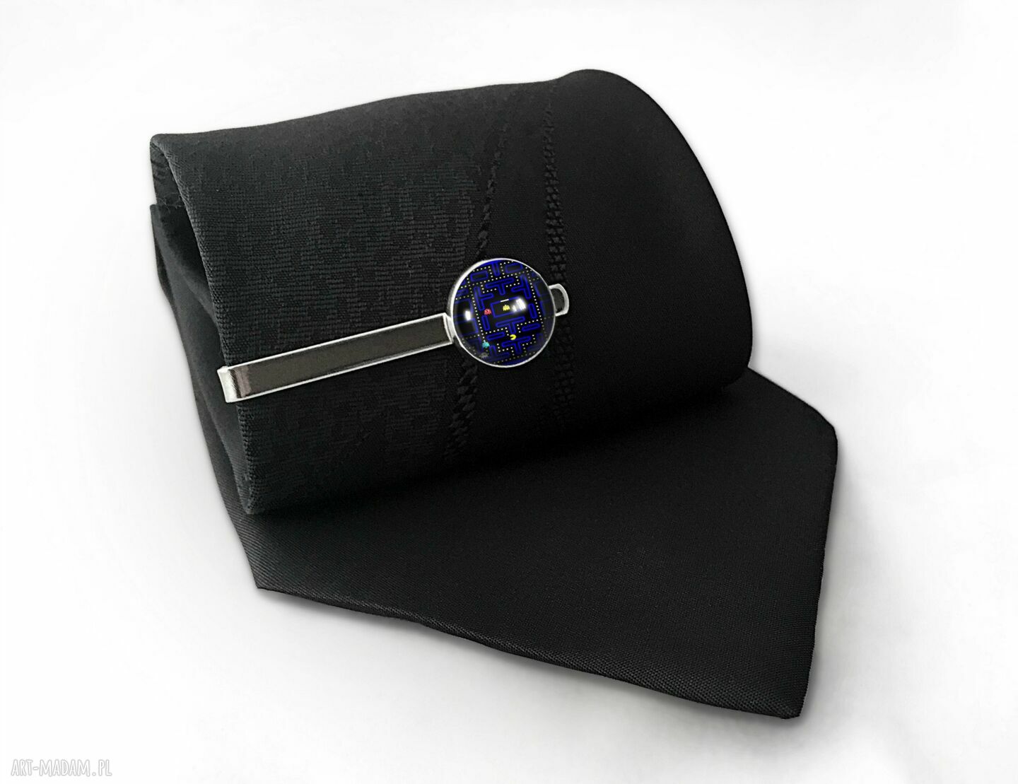 męska: Pac Man Spinka do krawata hand made