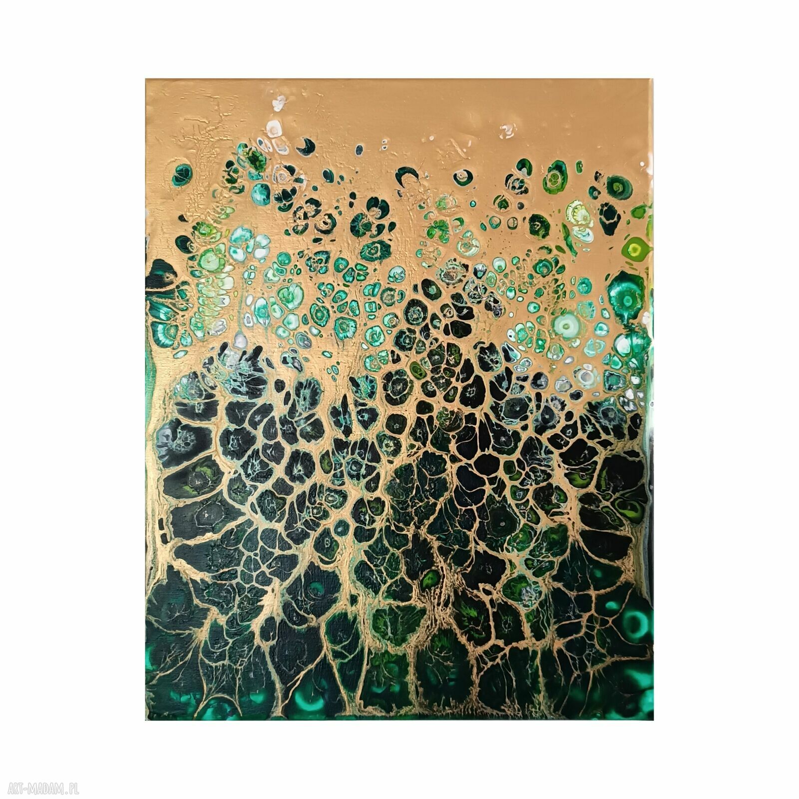 Pajęcza Sieć - ręcznie malowany obraz 40x50 cm, akryl na płótnie bez ramy