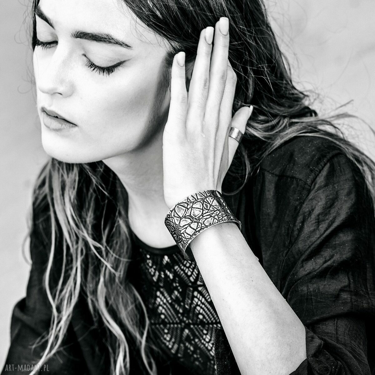 Pajęczyna - mosiężna bransoletka regulowana 2108-01