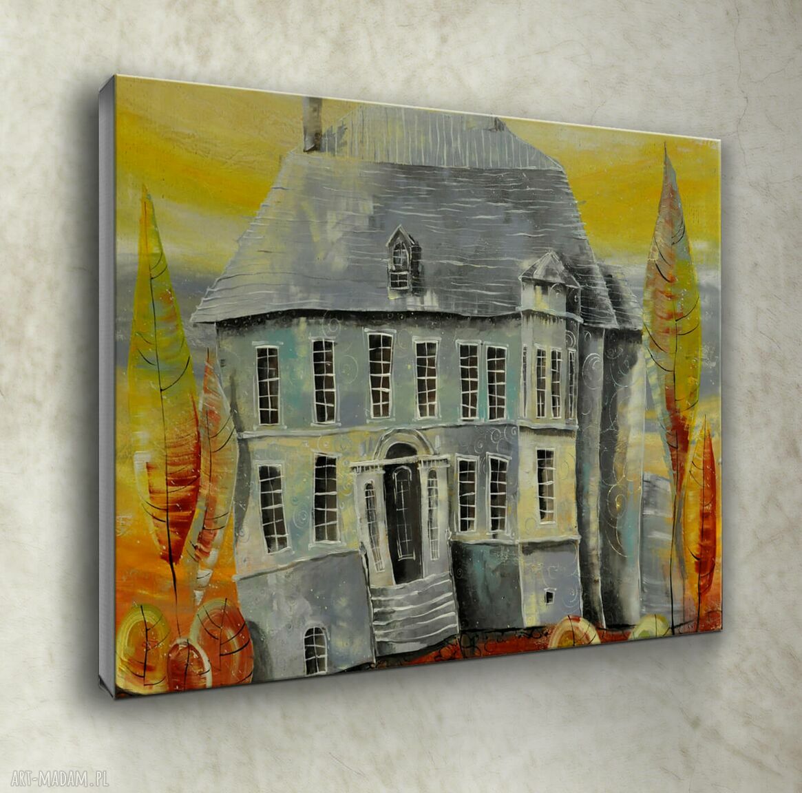 Pałac Bukowiec - obraz Giclee na płótnie canvas