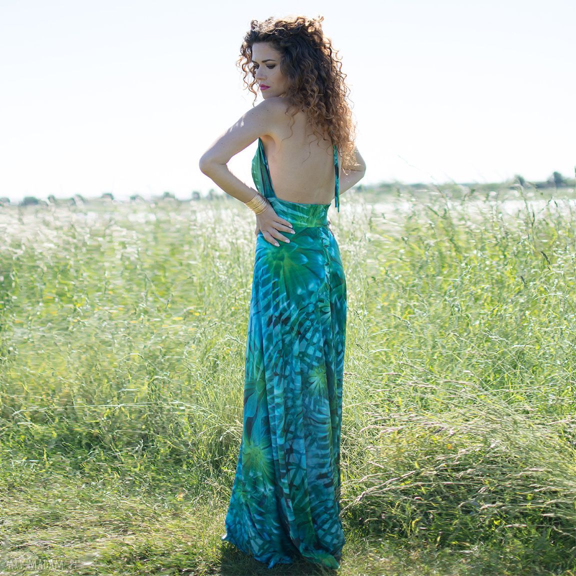 Paloma - letnia suknia maxi z elastycznego jersey'u