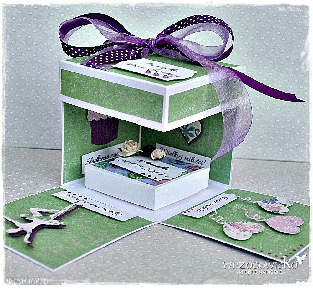 Box personalizowany na chrzest dla Małej Księżniczki Hand Made