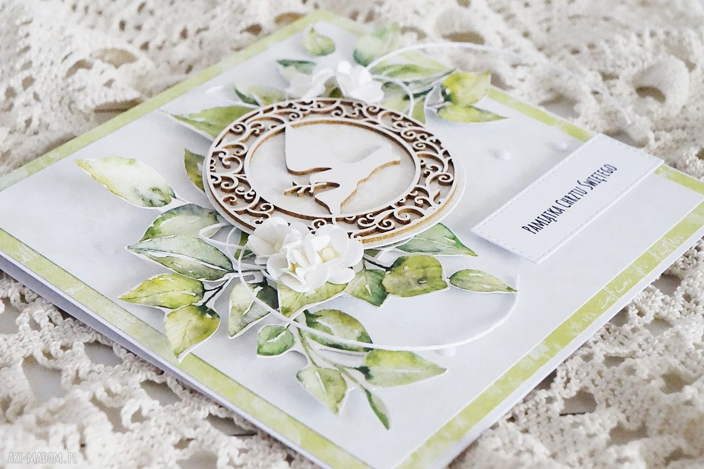 scrapbooking kartki: Pamiątka Chrztu Świętego, 455 handmade