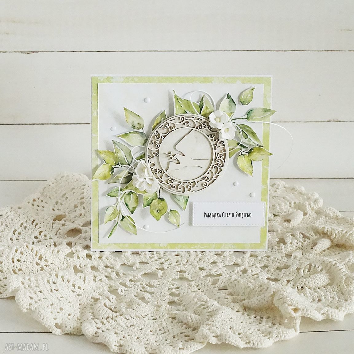 scrapbooking kartki: Pamiątka Chrztu Świętego, 455 handmade