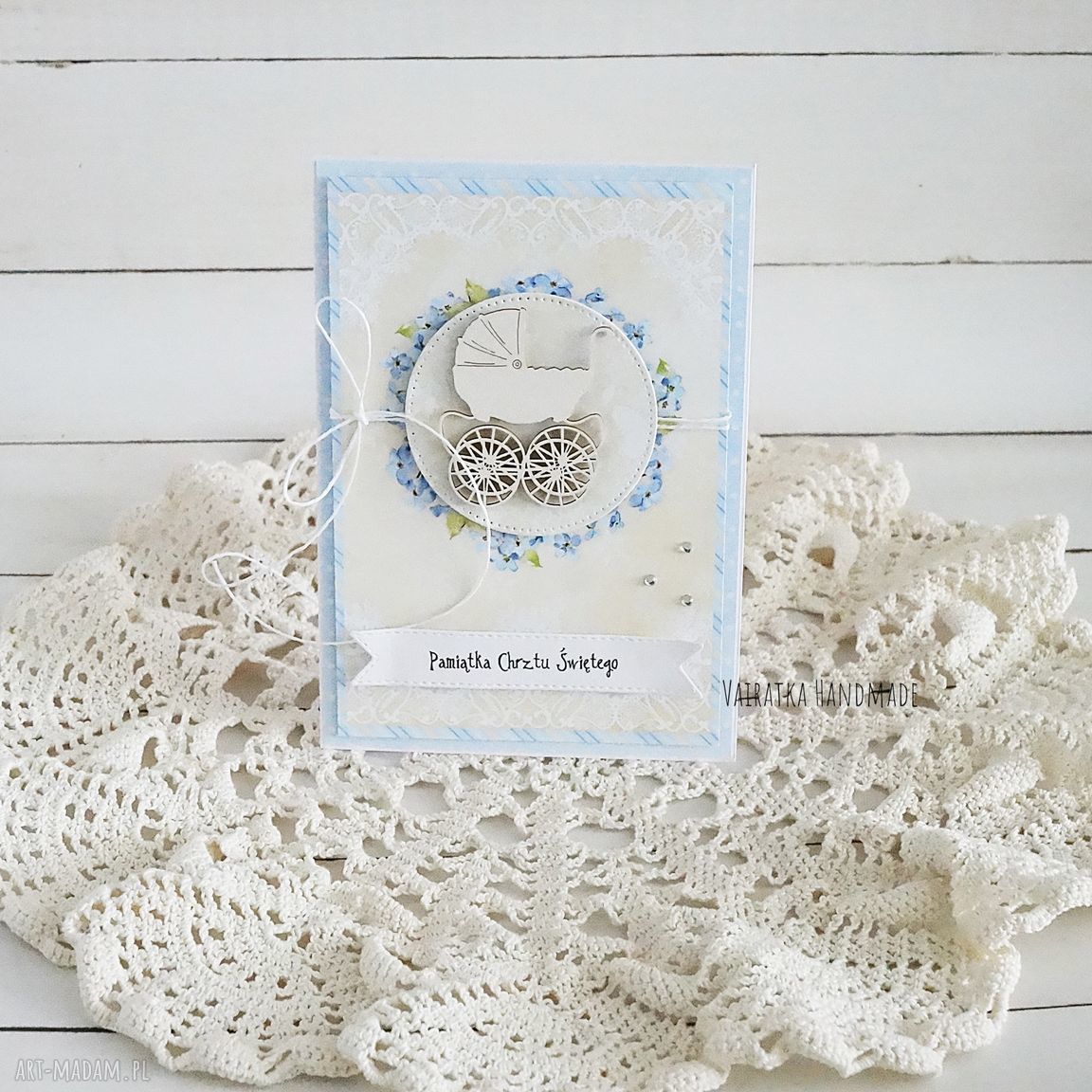 scrapbooking kartki: Pamiątka Chrztu Świętego, 462 hand made