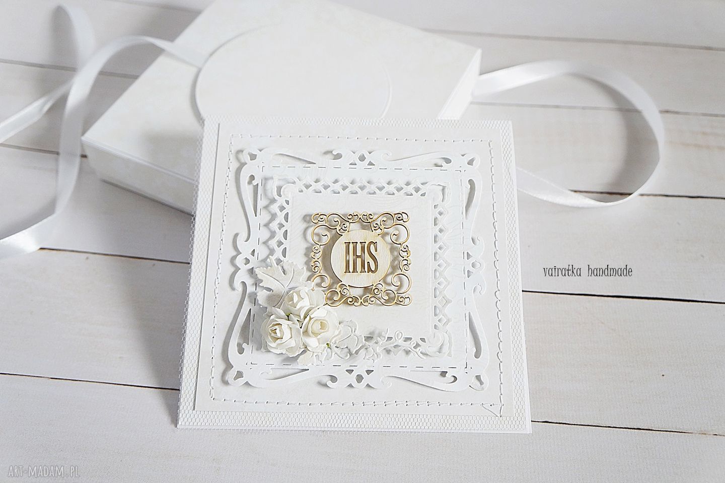 scrapbooking kartki: Pamiątka I Komunii Św. 073 Ręcznie wykonane