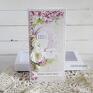 komunia scrapbooking kartki różowe pamiątka i komunii św - 601