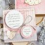 kartka chrzest scrapbooking kartki różowe pamiątka narodzin, chrztu świętego