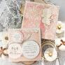 hand made scrapbooking kartki pamiątka narodzin, chrztu świętego. z cytatem. w pudełeczku