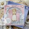 i komunia scrapbooking kartki różowe pamiątka pierwszej komunii świętej