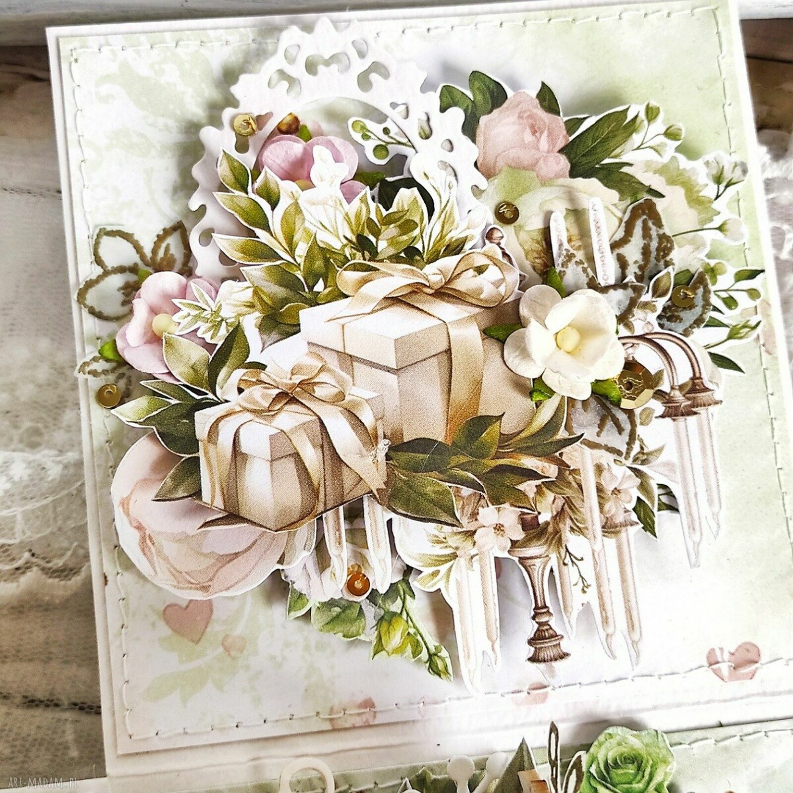 Pamiątka ślubna Magic Box - prezent dla młodej pary 10x10x10 cm