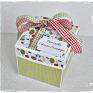 wyjątkowe scrapbooking kartki exploding box uroczy chrzest święty