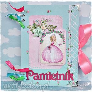 pamiętnik dla dziewczynki - różowe scrapbooking notesy