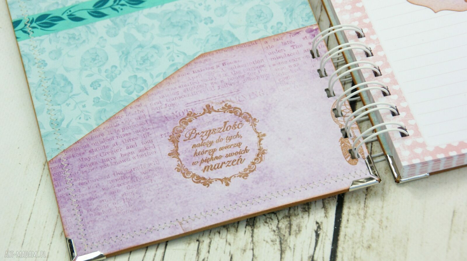 Pamiętnik Dream catcher A5 - ręcznie robiony notes z łapaczem snów