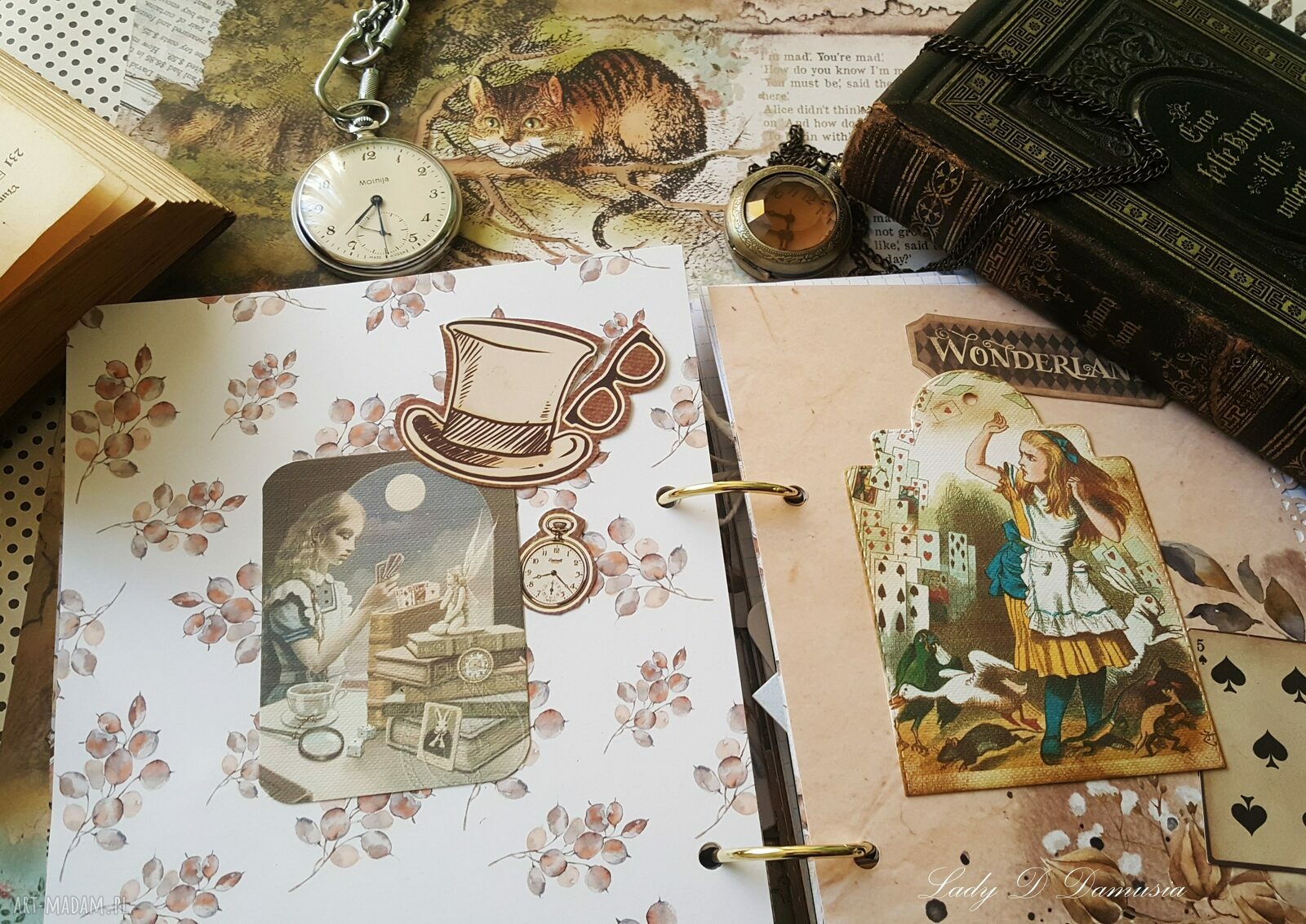 Pamiętnik/ notes /alicja w krainie czarów