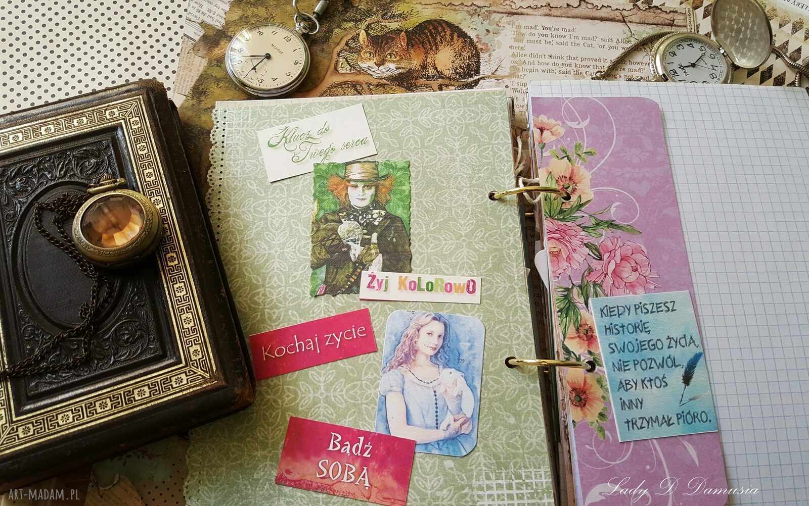 Pamiętnik/ notes /alicja w krainie czarów