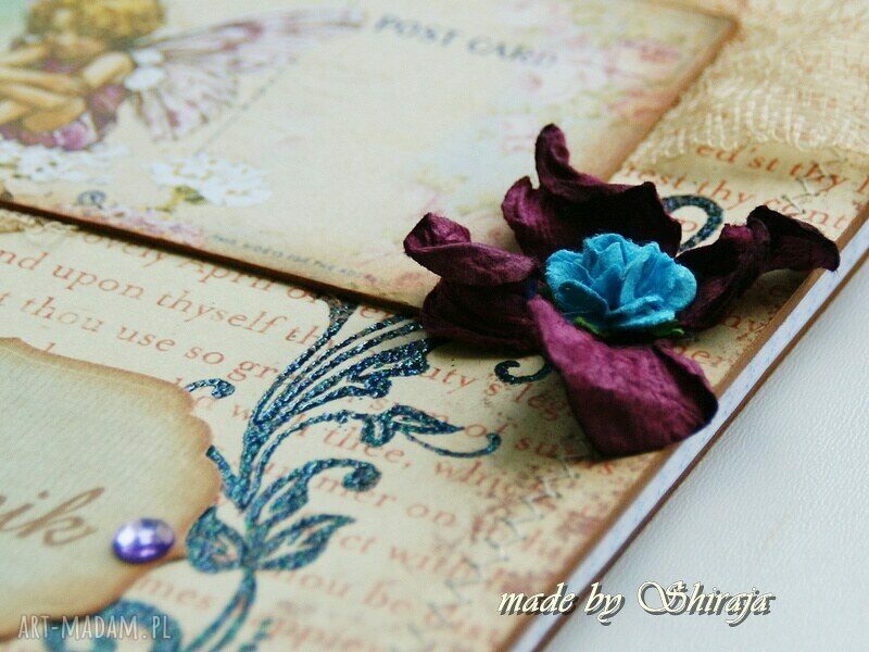 Pamiętnik - Ogród Elfów II (A5) w stylu scrapbooking