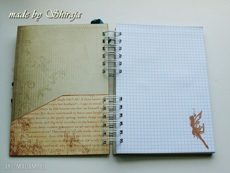 Pamiętnik - Ogród Elfów II (A5) w stylu scrapbooking