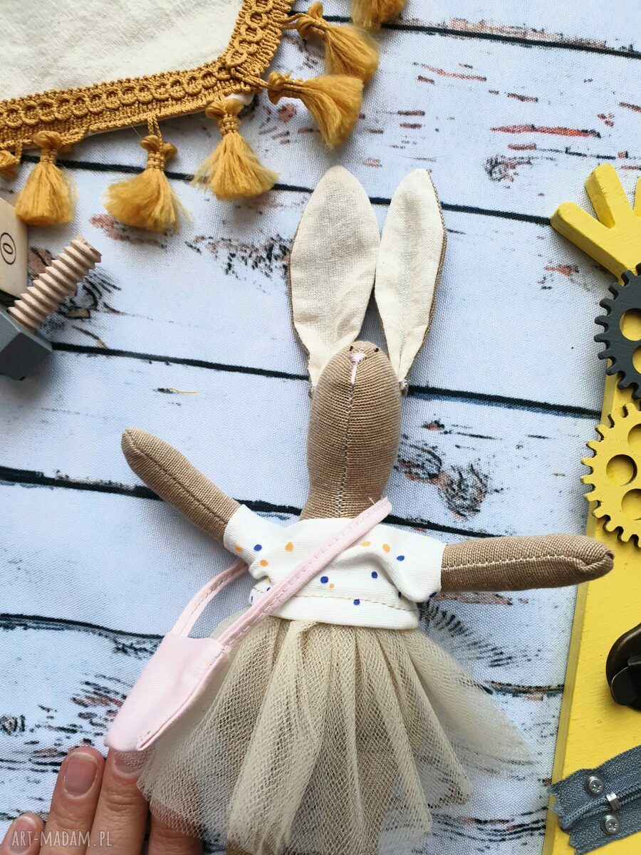 Pani Królik mini - handmade przytulanka dla dziewczynki