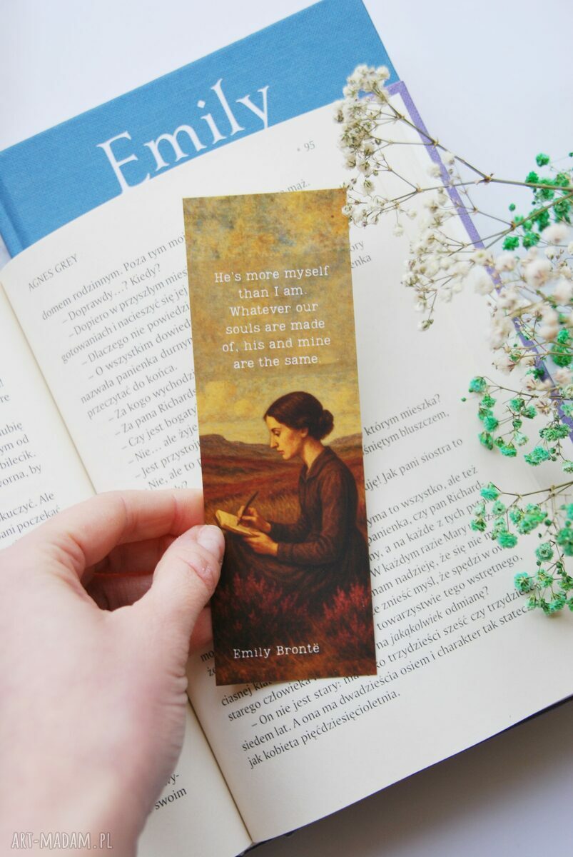 Papierowa zakładka do książki Wichrowe Wzgórza Emily Brontë