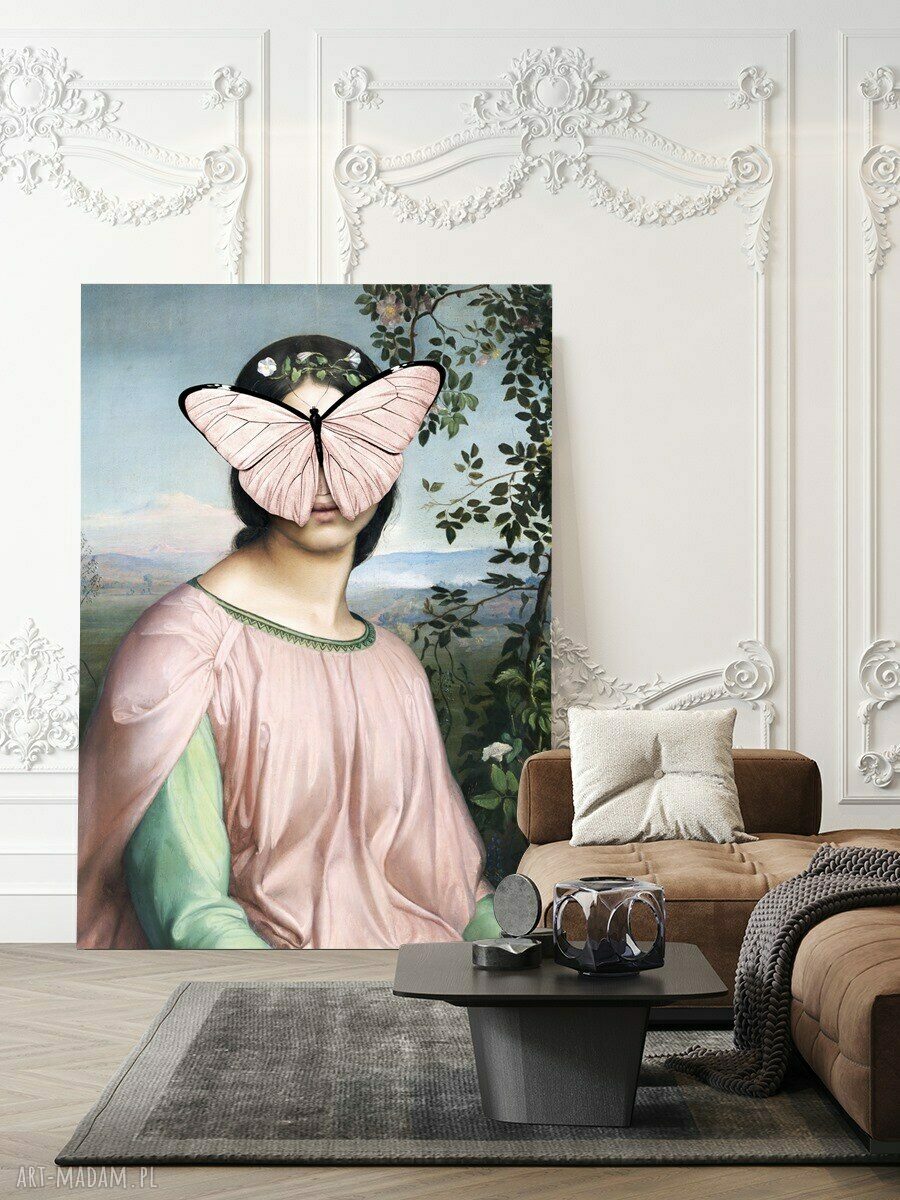 Papilio - plakat 40x50 cm: motyl w kobiecym stylu